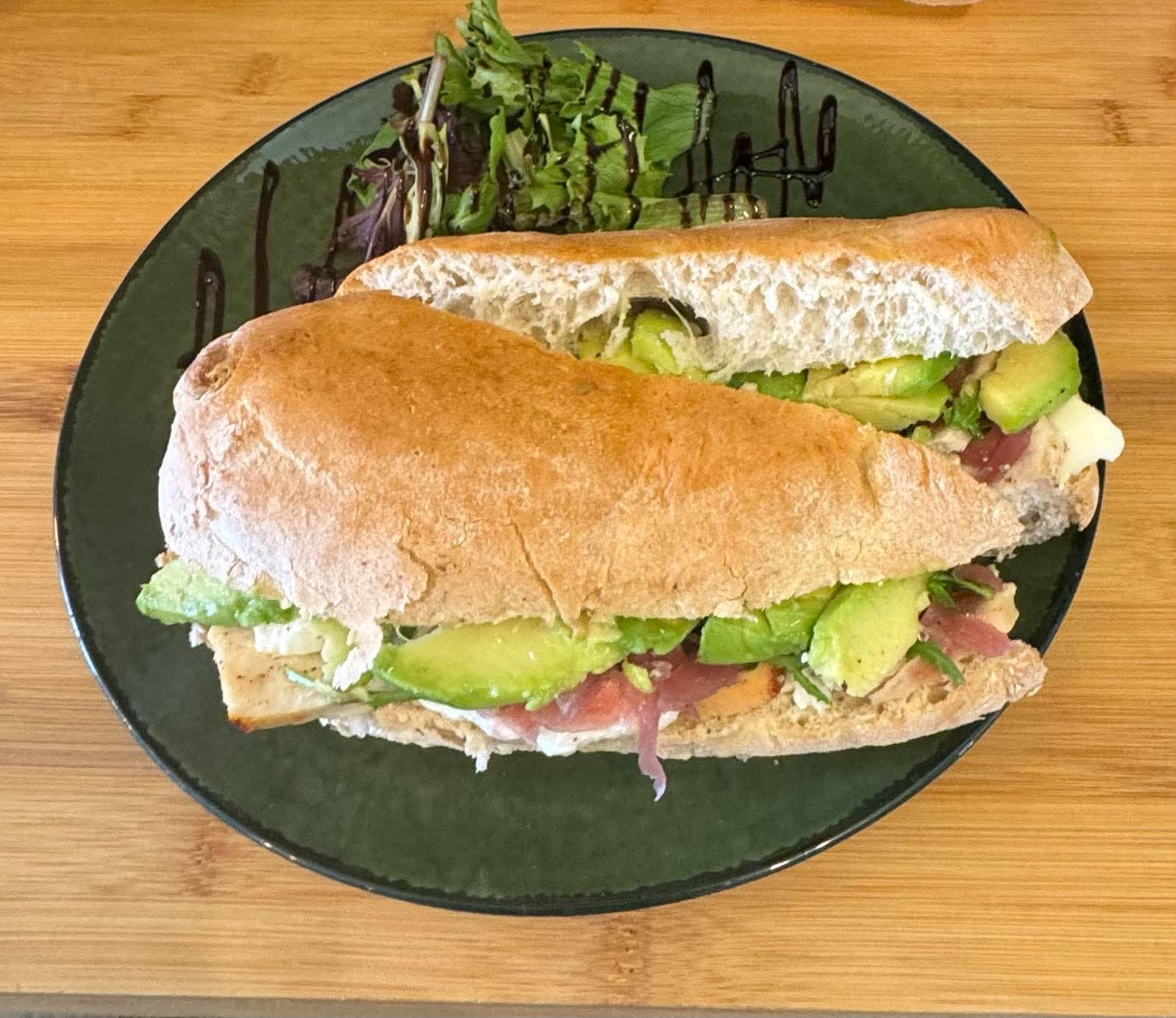 Signature ciabatta at Bright's Cafe